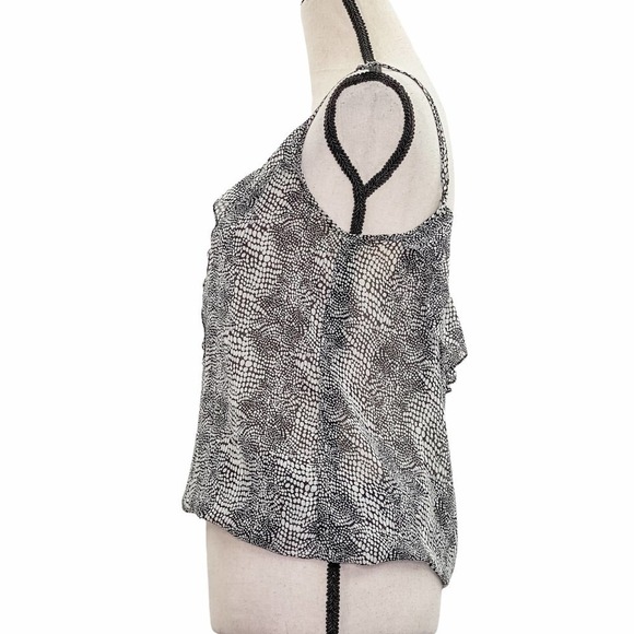 COTTON On Black & White Printed Camisole Blouse - Picture 3 of 12